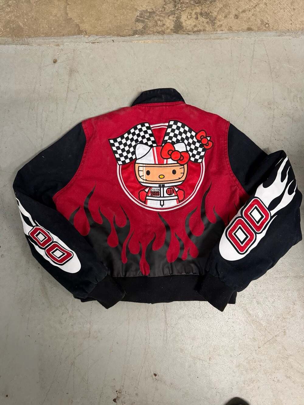 Hello Kitty Tokyo Speed Flames Racing Jacket BoxLunch Exclusive - Picture 3 of 4